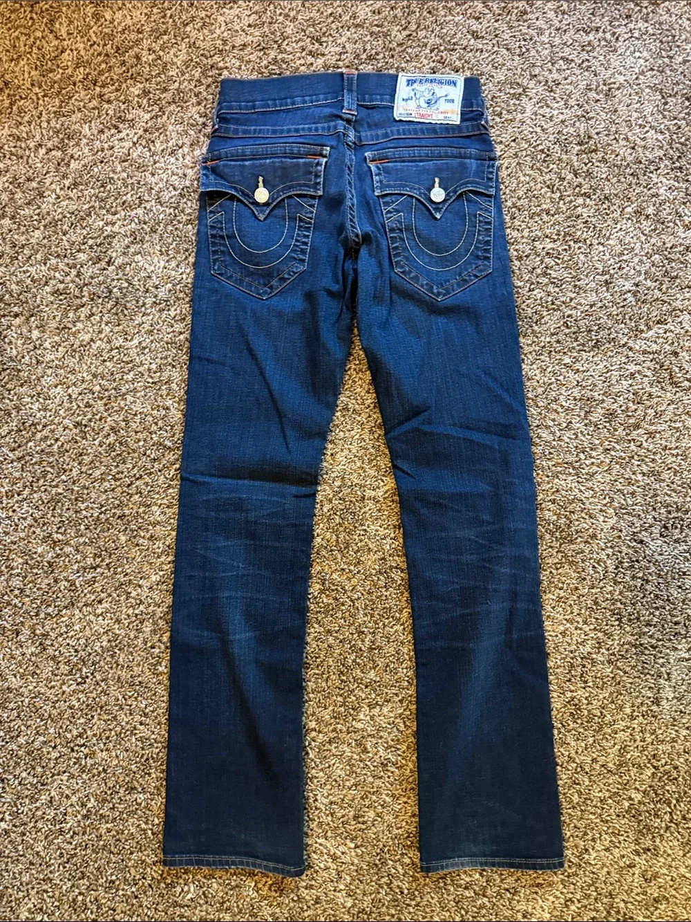 True Religion Men’s Dark Blue Straight Jeans